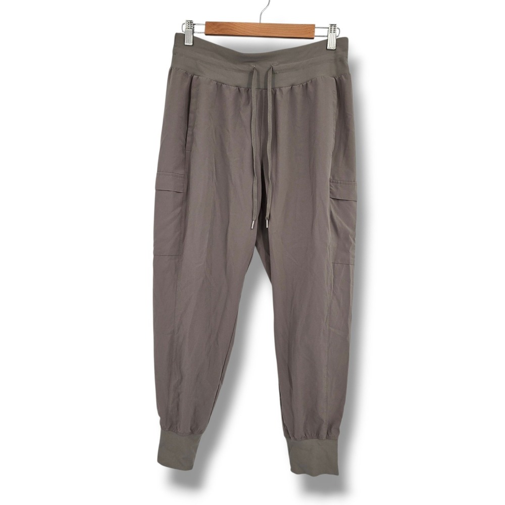 Calia Womens Cargo Joggers Taupe Brown Elastic Waist Athletic Pants Size M